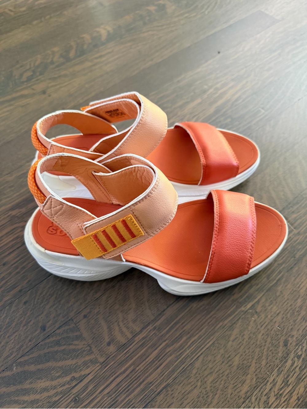 Sorel X Prana Explorer Blitz Stride Sandal Size 7.5 Orange - Picture 3 of 11
